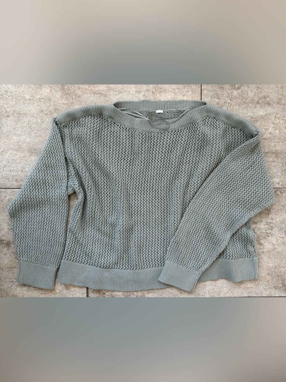 Women’s Light Sage Knit Sweater - Casual Pullover